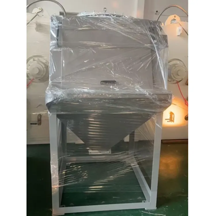 Dumpstation för pulverhjälpmaterial